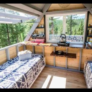 A Frame Tiny House Rental built for only $2k!