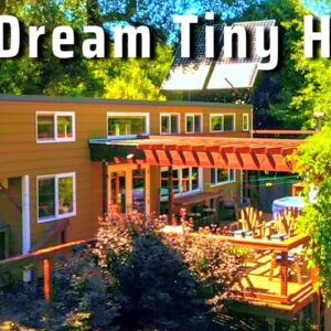 Couple's CUSTOM Tiny House! grey water recycling system & amazing deck