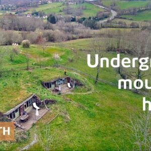 Family builds twin underground homes in ancient mountain farm