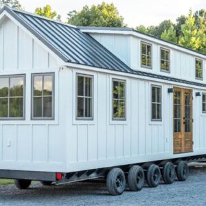 Another Beautiful Denali Bunkhouse with Rustic Beige Color by Timbercraft Tiny Homes