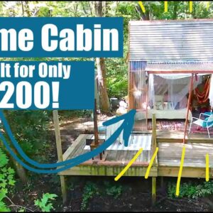 Her own boss with a $200 A Frame Cabin Build -Hipcamp rental!