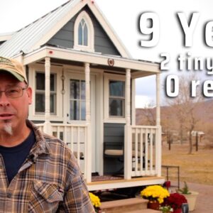 He's lived n 2 Tiny Homes since 2013! DIY $13k Tiny House & $94k Model