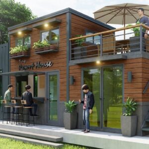 Incredibly Beautiful Tiny House with Loft Resort House Concept