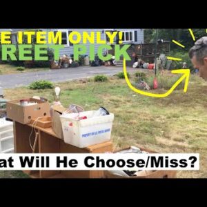 "ONE ITEM ONLY"- Street Pick Challenge w/Tiny House Dweller