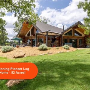 Pioneer Log Home on 52 Acres