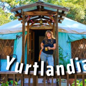 She's lived in a Yurt Homestead paradise for 5 yrs - Yurt TOUR x4!