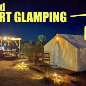 Spoil yourself at these AWESOME Desert Tent Glamping Rentals!