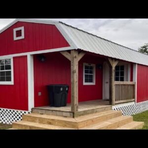 Absolutely Gorgeous Red Shed Cabin Has Beautiful Everything