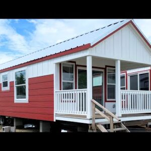 AMAZING AFFORDABLE CRAWDADDY LITTLE RED AND WHITE TINY HOME