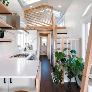 34 ft Affordable Non-toxic Tiny House Modern Farmhouse Style with 2 lofts