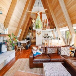 MOST BEAUTIFUL CLASSIC A-FRAME TINY HOUSE WITH LAKE VIEW