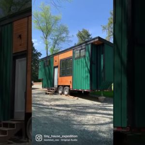 Reverse Living Tiny House at Cranmore Meadows #shorts