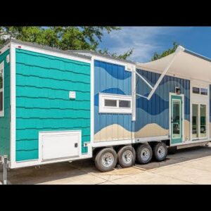 Absolutely Gorgeous Tiny Wave House with Beautiful Coastal Themed by Movable Roots