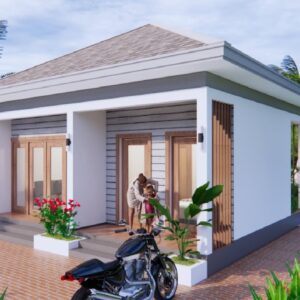 THE MOST BEAUTIFUL SMALL HOUSE DESIGN 23×23 FEET ONE BED