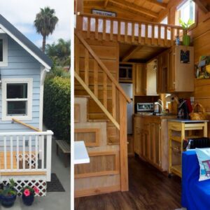 Amazing Cute Cape Cod Tiny House by Molecule Tiny Homes