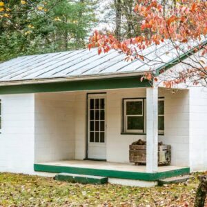 Beautiful White Creekside Tiny House Has Everything You Need