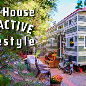 Couple downsize into Tiny House for affordable living in dream town