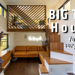 Couple's STUNNING Tiny House! Ditched NYC rent for simple living