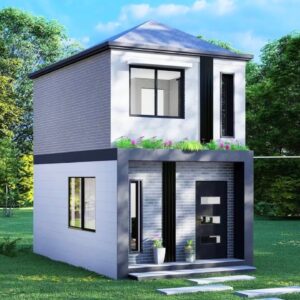 Most Impression Two-story Modern Small House Floor Plan