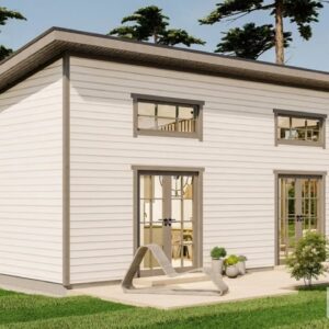 The Incredibly Beautiful Two Story Modern Cottage Construction Blueprints with Material List