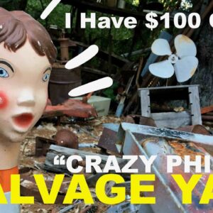 Real Time- Picking at "Crazy Phil's Salvage Yard"- Vintage Building Materials