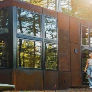 Cozy Modern Country Prefab Cabin with Ground Floor Bedroom