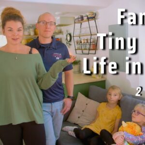 Debt Free Family of 4 in 270 sqft Tiny House - saving for big house!