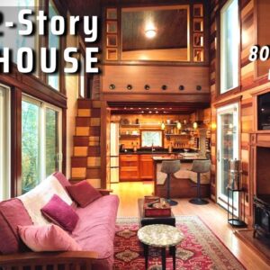 Mind-Blowing Tiny House on Foundation w/Music Studio - built w/TRASH!