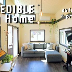 Passionate builder lives in Impressive Bright & SPACIOUS Tiny House!