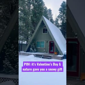 Tiny Homestead Valentine's Treat - Snowy Aframe & Tiny House ❄️💘