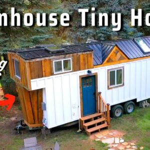 Best Space-Saving Stairs in a Tiny House?! Custom Farmhouse Tiny Home