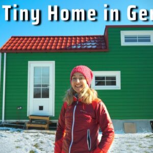 Simple & Sweet $58k Tiny House - she's living tiny LEGALLY n Germany!