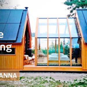 Sliding prefab doubles size with walls-on-rails, brings outdoors in