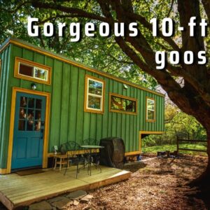 Their unique DIY Gooseneck Tiny Home - cost $45k but valued at $100k!