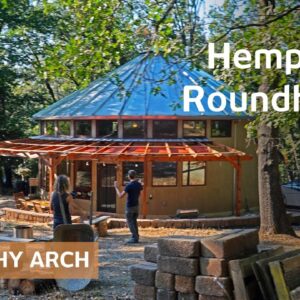 6 years building healthy natural roundhome with hempcrete & cob