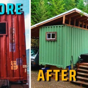 DIY Tiny House! How they built a Shipping Container House just $20k