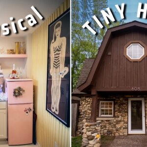 Her adorably renovated Mushroom Tiny House - Barbie meets fairytale!