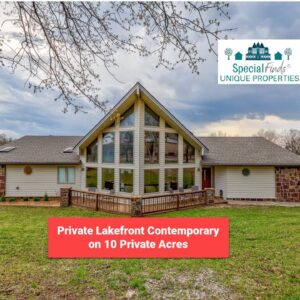 Private Lakefront Contemporary at 11 County Road 3309, Bartlesville, OK