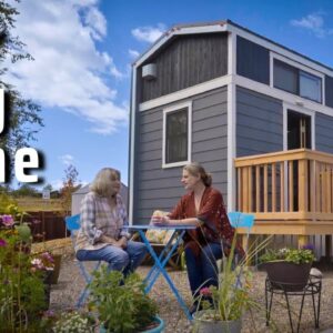 Her Tiny House w/ Downstairs Home Office for Fresh Start post-breakup