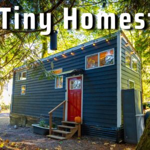 He’s living the Tiny House dream on his waterfront land, debt-free!