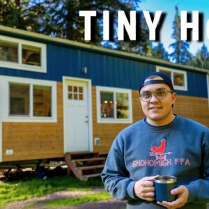 25 yr old's handcrafted TINY HOUSE offers independence after college