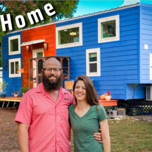 CUTE Tiny House w/ CATIO & 360 Catwalk! Couple's freeing simple life