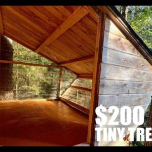 Tiny Vermont Treehouse Sleep Pod- Built for under $200