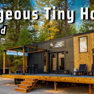 Solo Woman's Amazing Tiny House! Her Land & part-time Vanlife journey