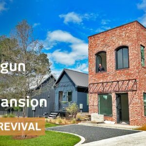 Turns empty lot into Pocket Neighborhood of 4 shotgun houses