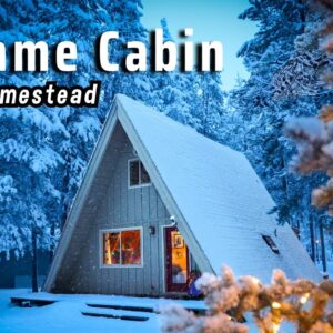 Cozy A-Frame Cabin on Homestead - renovations & tiny community plans!