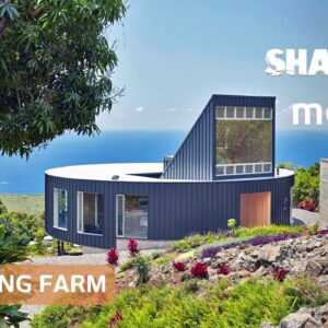 Professor-turned-farmer's circular home perches over dream remote homestead