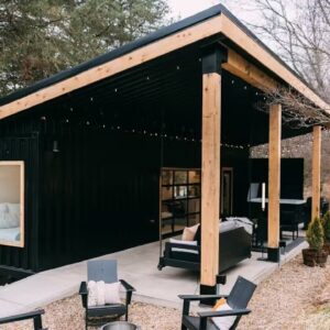 Amazing Stunning Black Lily Pad Container Home by Creative Cabins