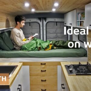 LA med student turns small van into ideal dorm on wheels, $14K total