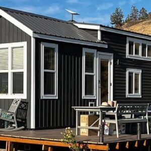 Rustic Beautiful Black Master Crafted Tiny Home with Free Delivery